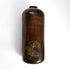 Wooden Large Vase with Brass Detailing