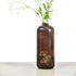 Wooden Large Vase with Brass Detailing