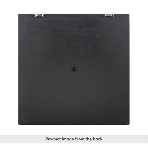 Wooden Wall Art with Modern Geometric Brass Design