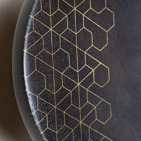 Handmade Small Wall Hook With Brass Inlay