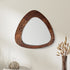 Wooden Mirror with Brass Detailing