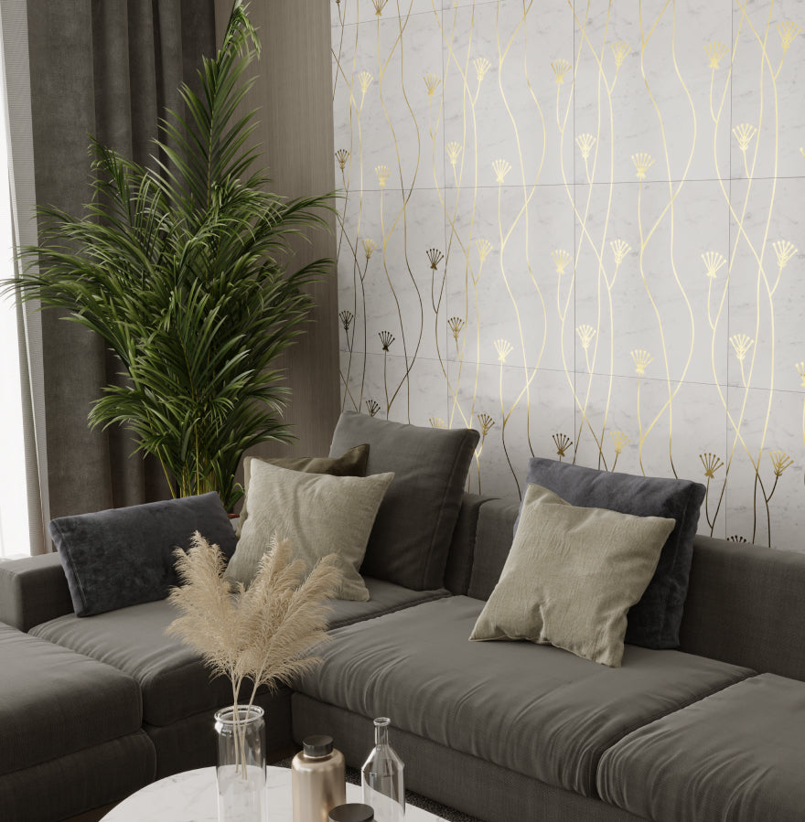 Inlay Tiles | Orvi Designer Wall Tiles | Metal MagicFlora | – ORVI