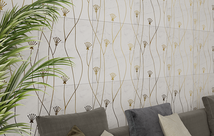 Inlay Tiles | Orvi Designer Wall Tiles | Metal MagicFlora | – ORVI
