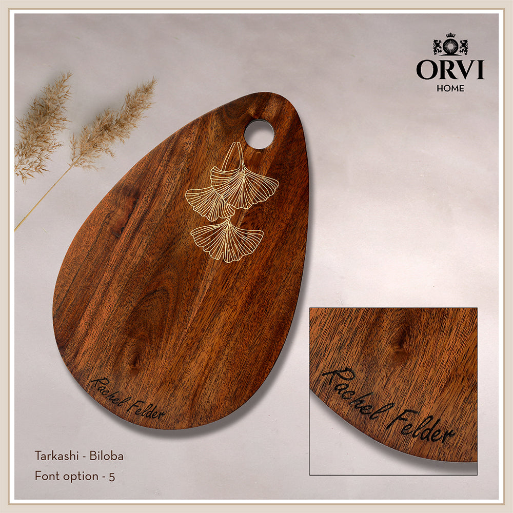 Orvi PIETRA DURA DAMASK - Oval natural stone chopping board