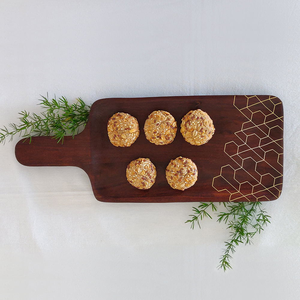 Orvi PIETRA DURA DAMASK - Oval natural stone chopping board